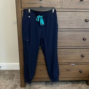 Figs navy Zamora Free-x lined scrub joggers MP